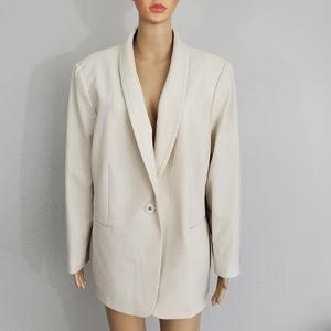 Tahari Blazer Cream 18W One Button